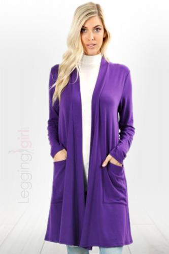 Fashion Cardigan - Purple